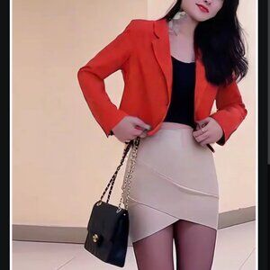 Forever 21 Fitted Crop Blazer